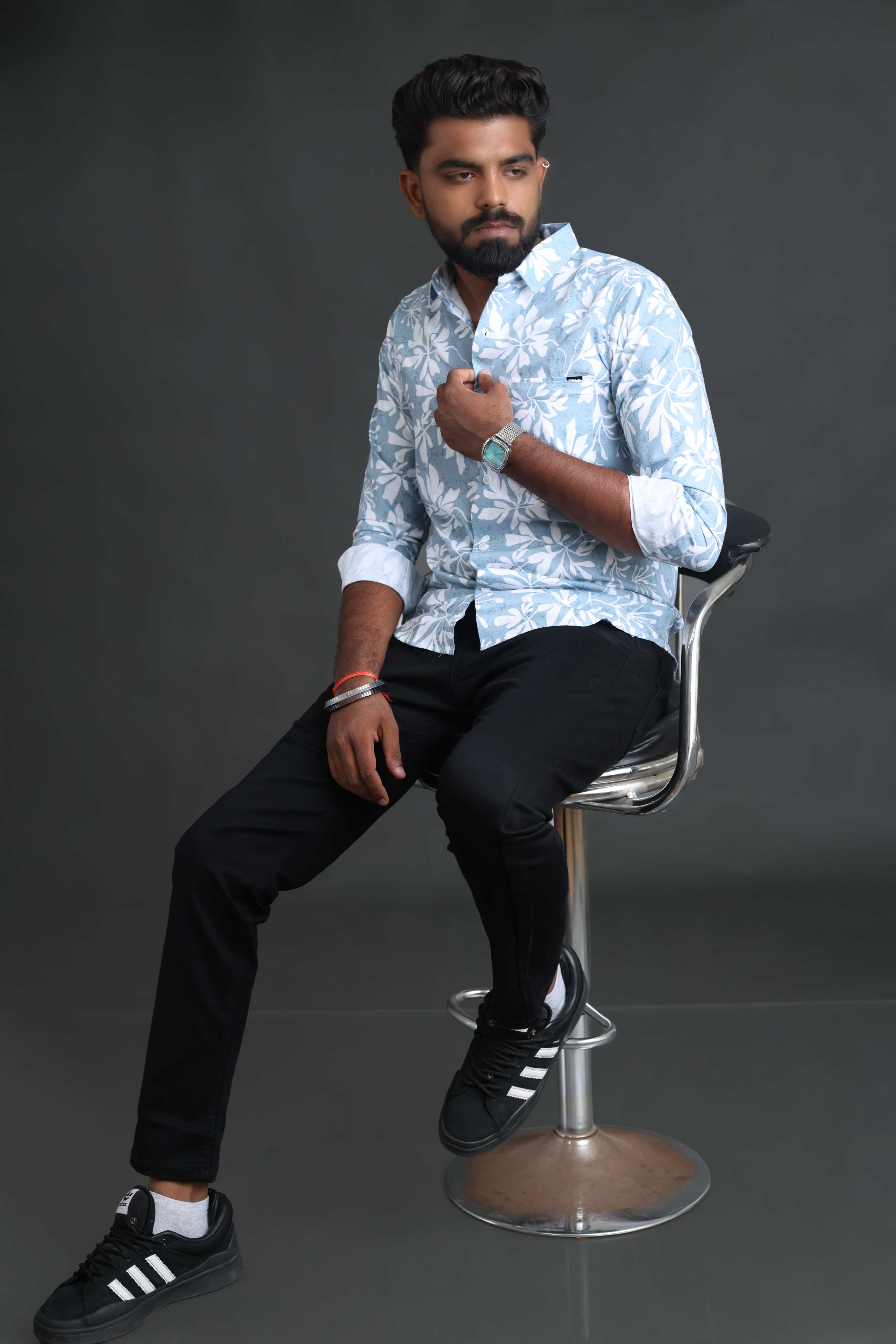 poppy grid print shirt