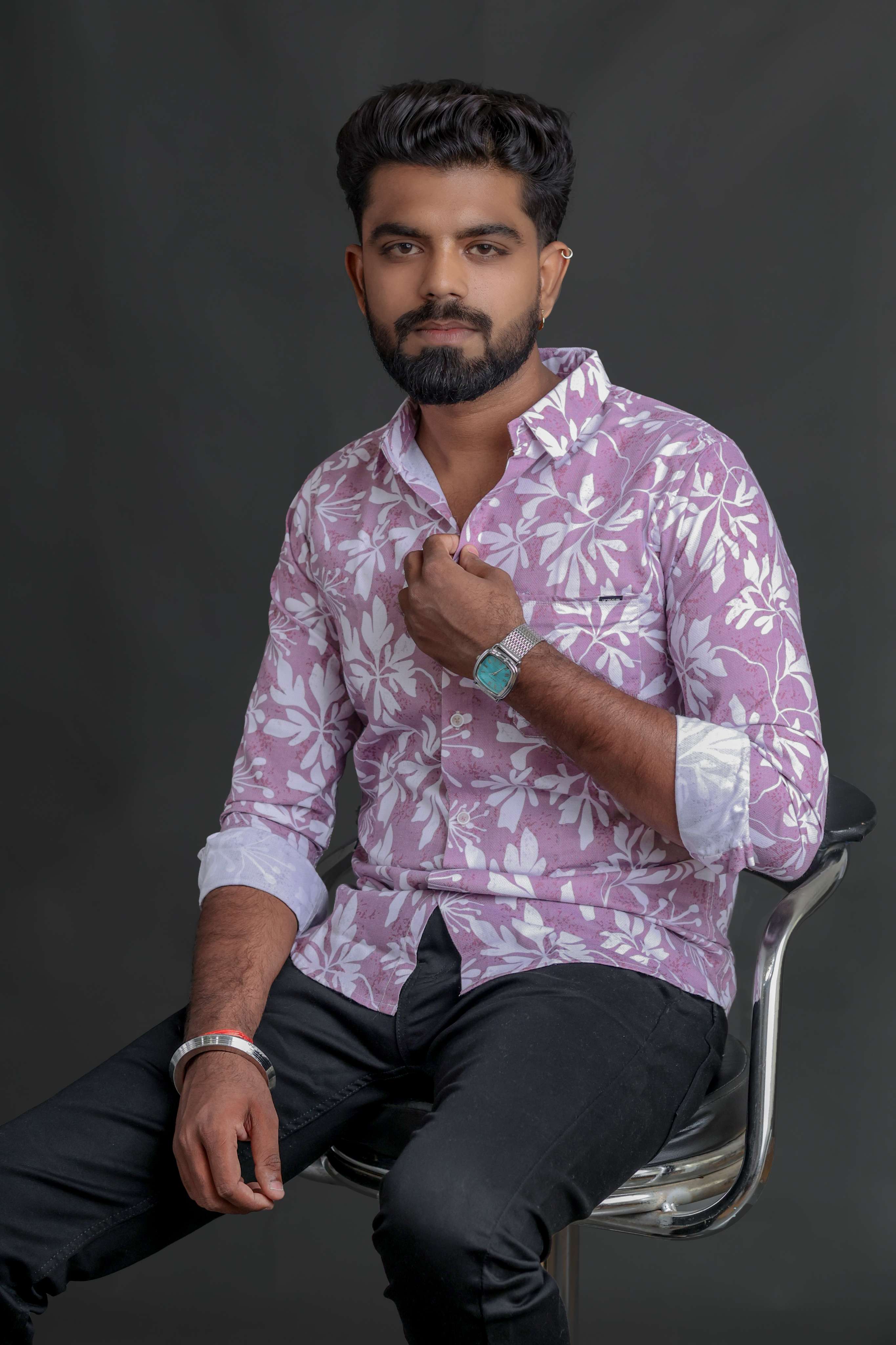 Flower print shirt