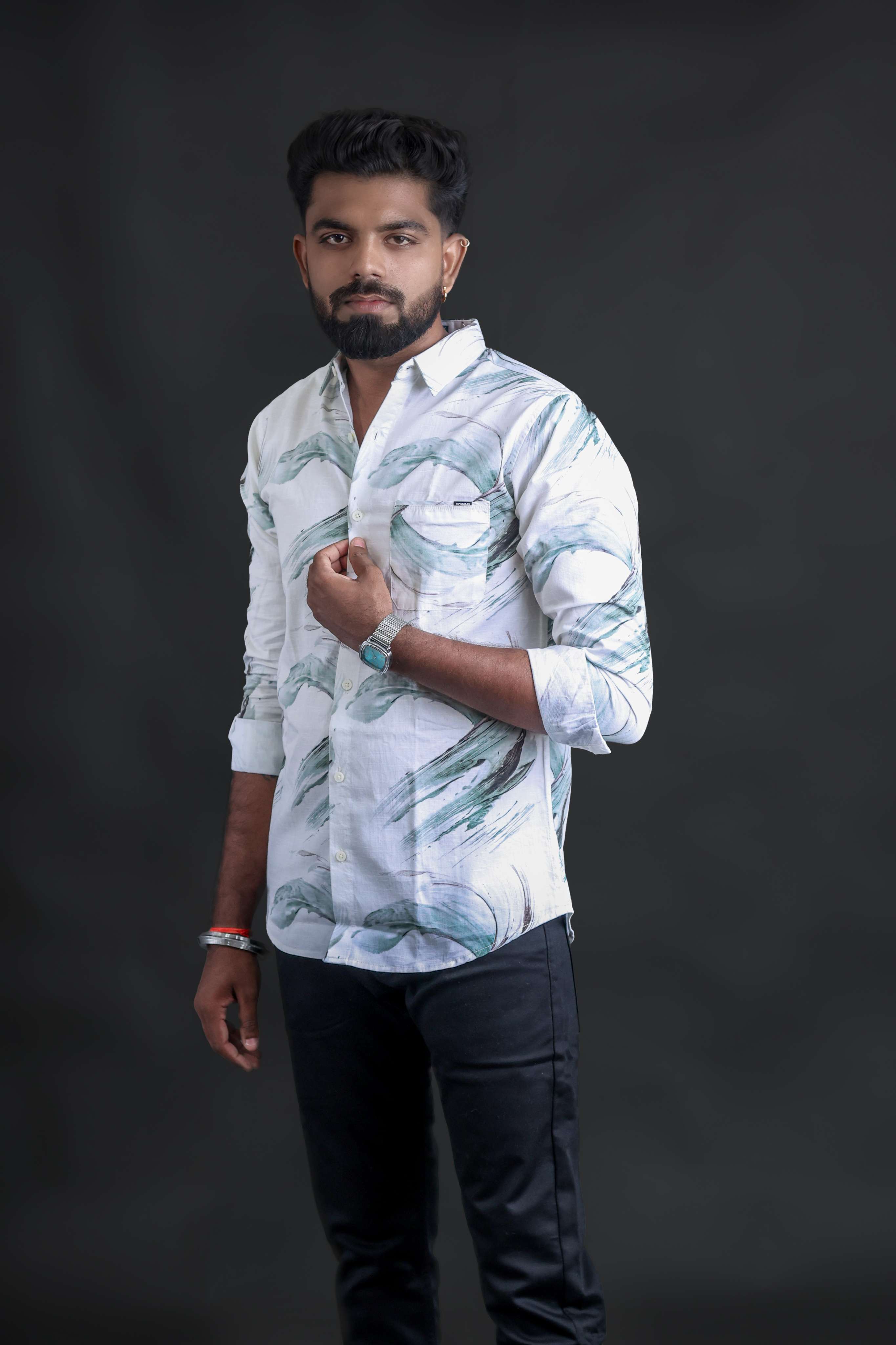 Green Graphic shirt