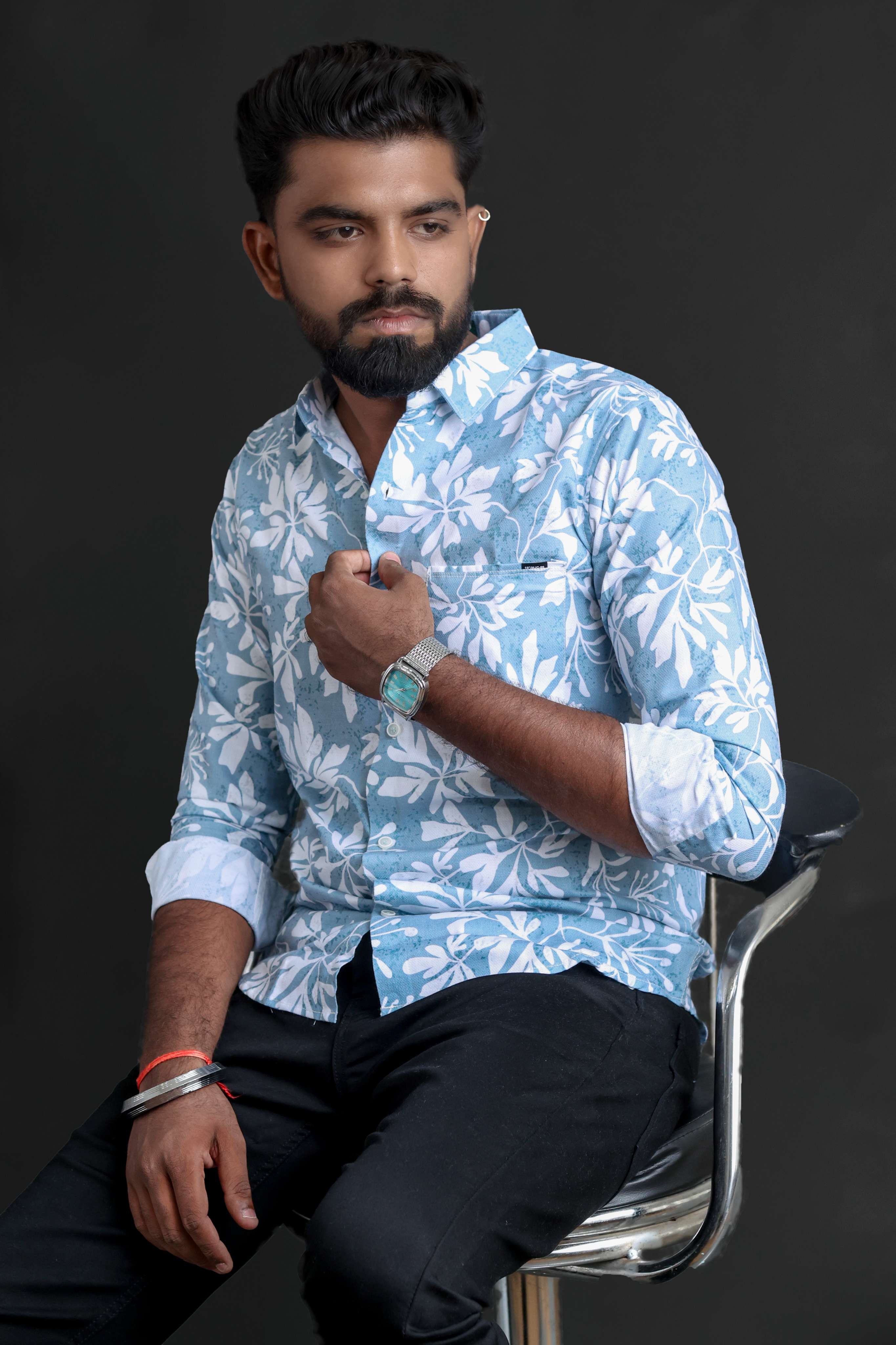poppy grid print shirt