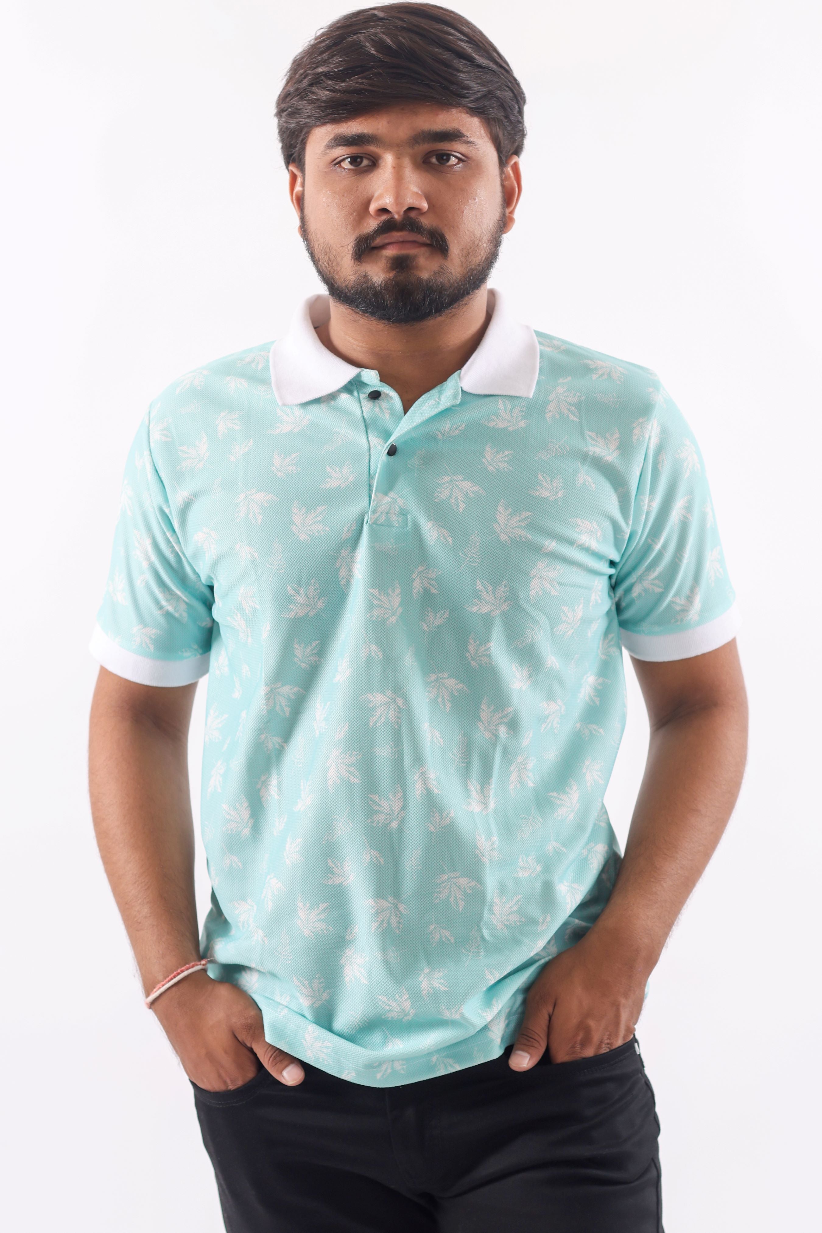 Light Blue Flower Print
