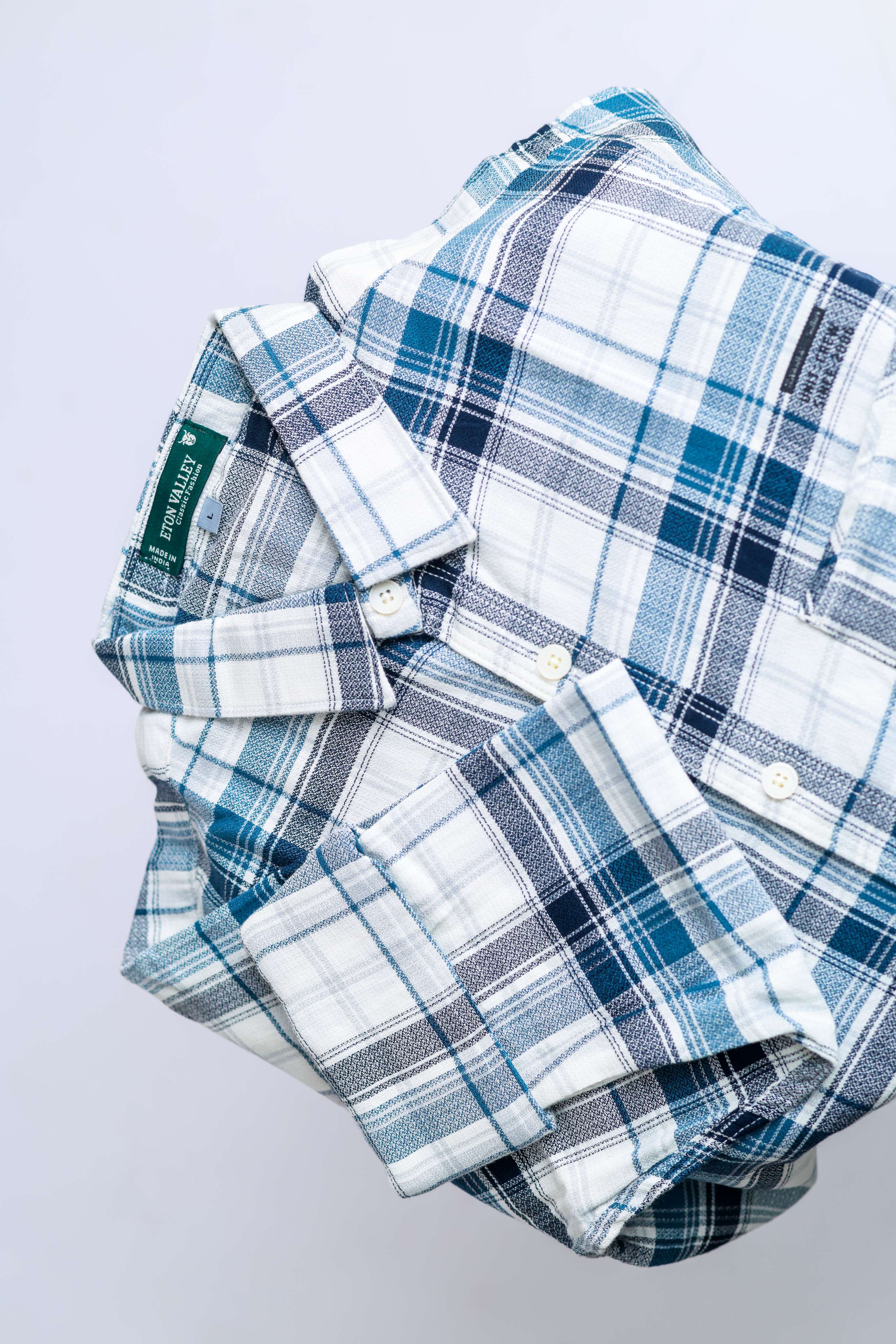 Blue checks shirt