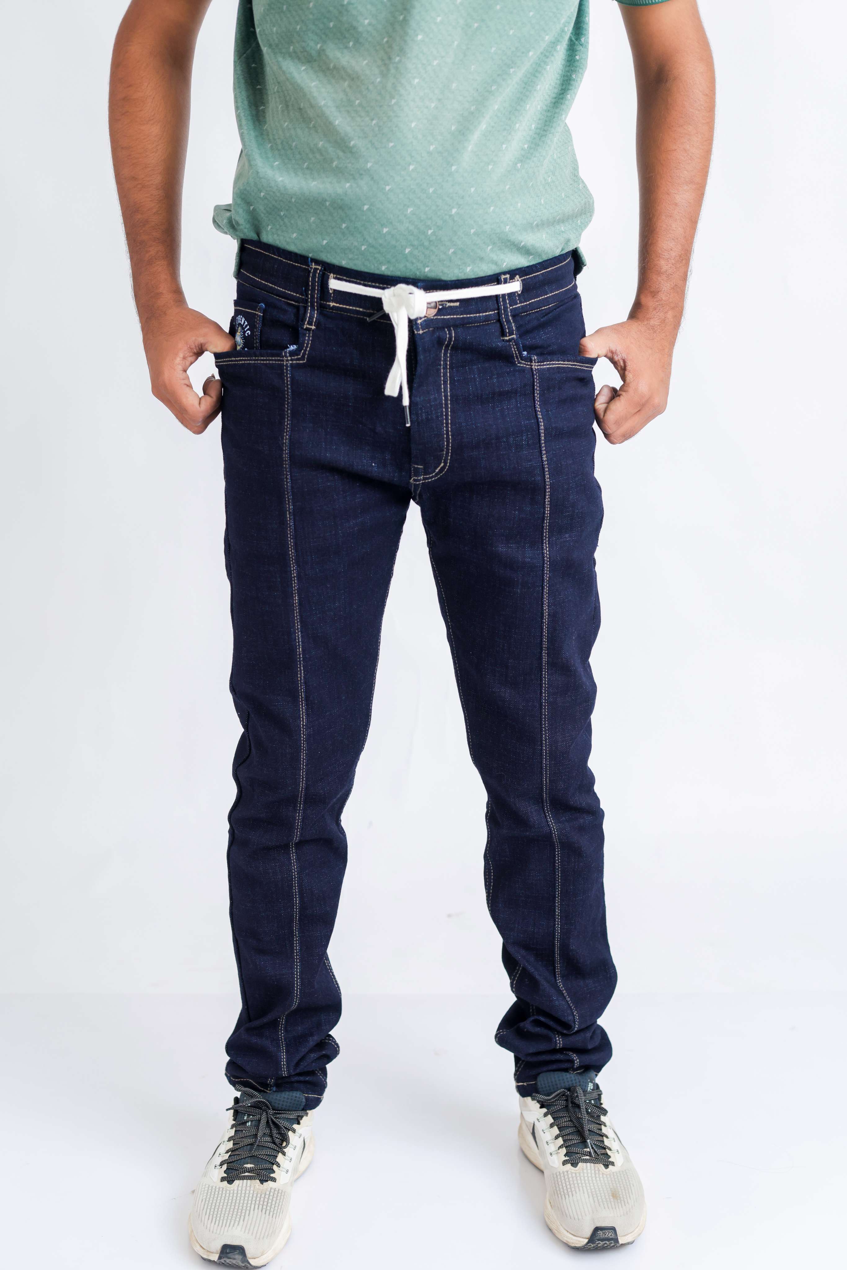 Raw wash jeans