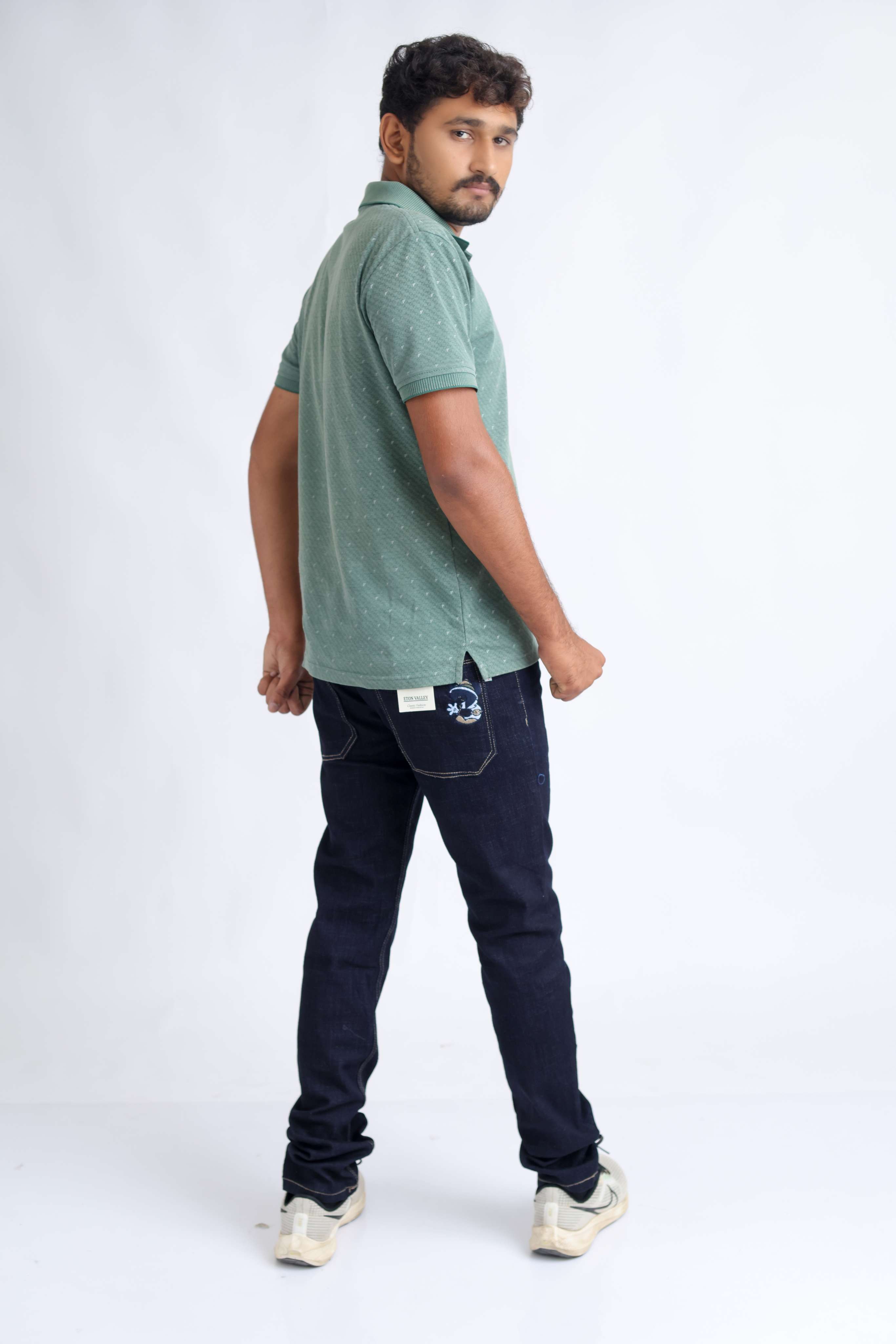 Raw wash jeans