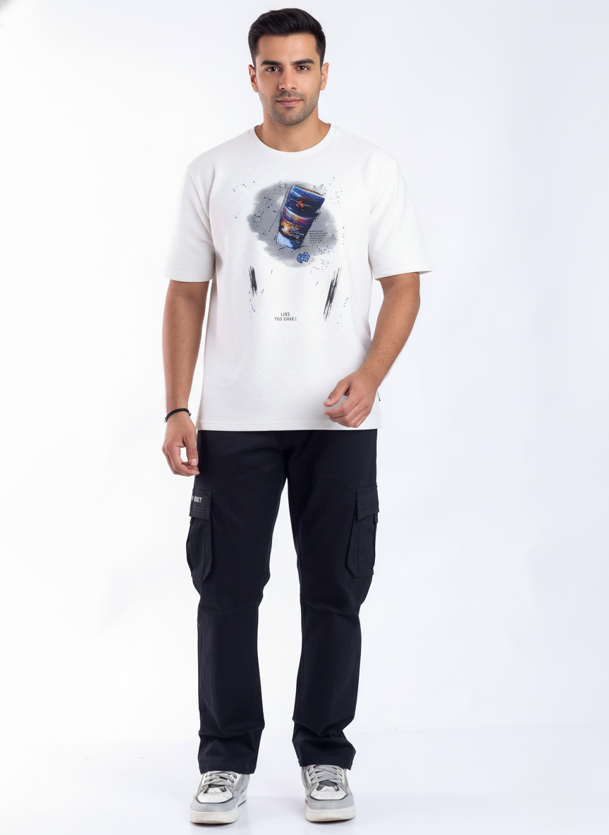 Relaxed fit stretch cargo