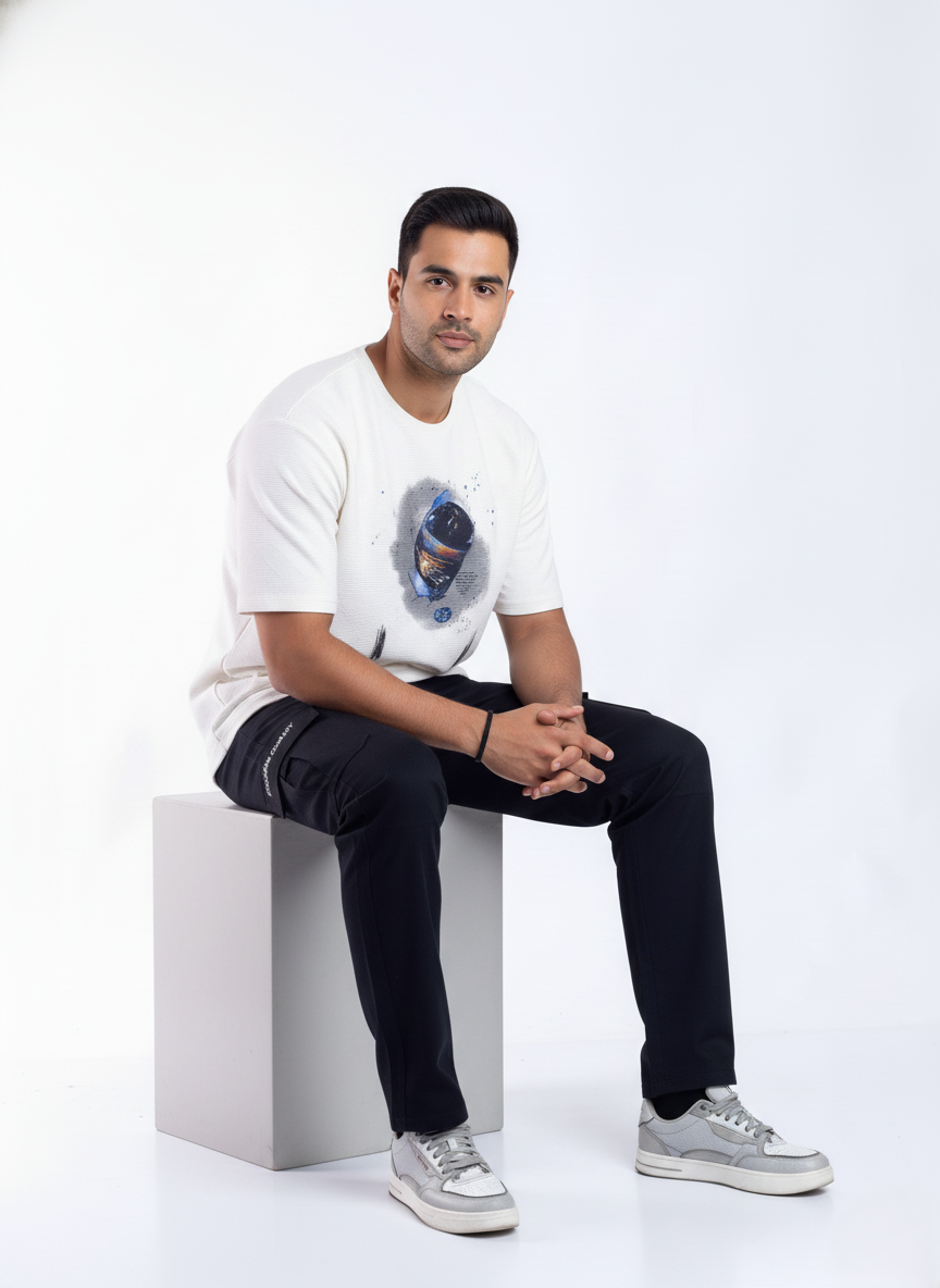 Relaxed fit stretch cargo