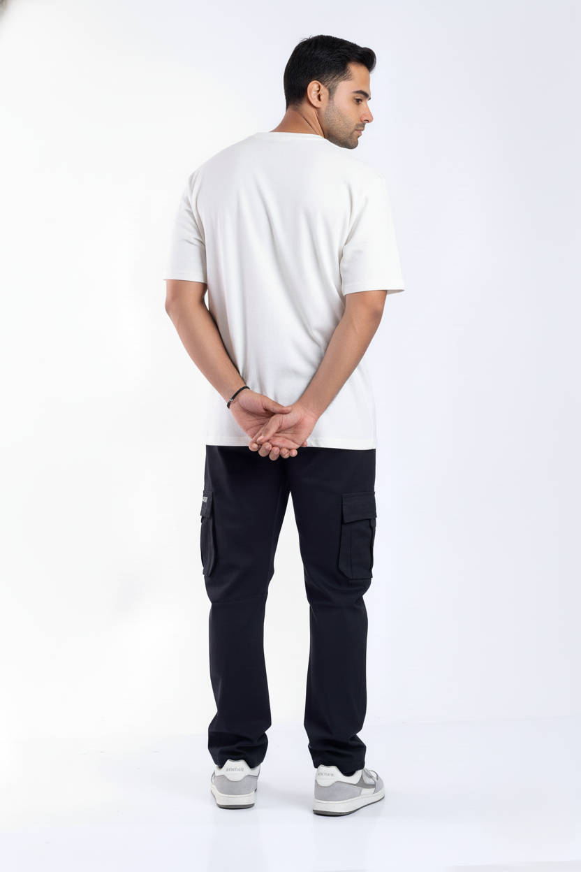 Relaxed fit stretch cargo