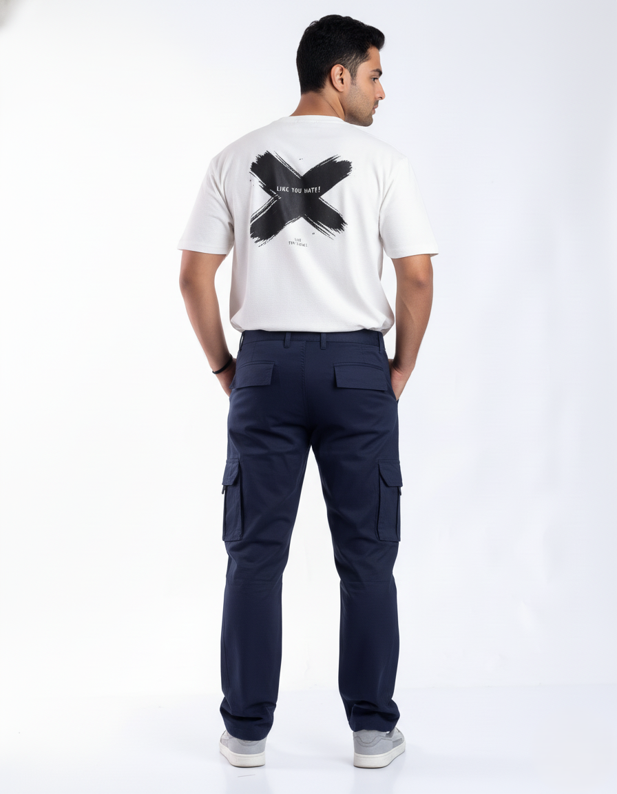 Relaxed fit stretch cargo