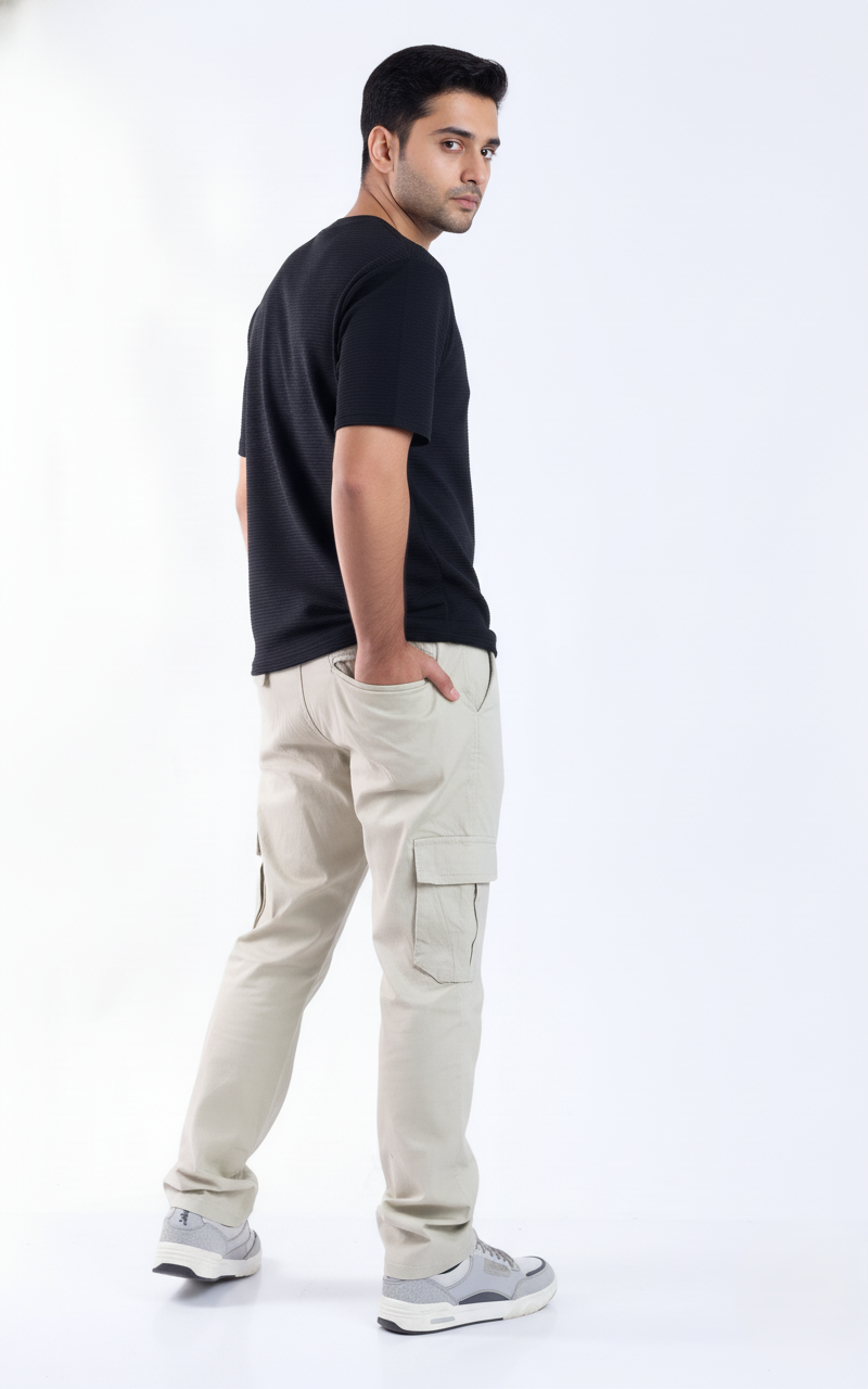 Relaxed fit stretch cargo