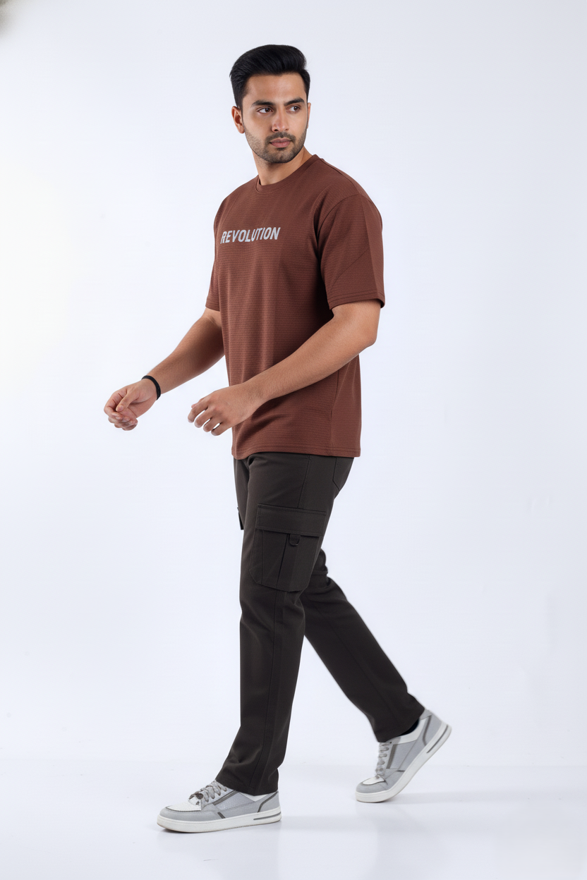 Relaxed fit stretch cargo