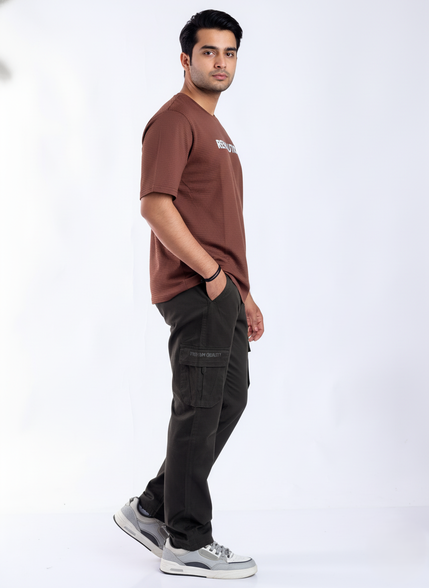 Relaxed fit stretch cargo