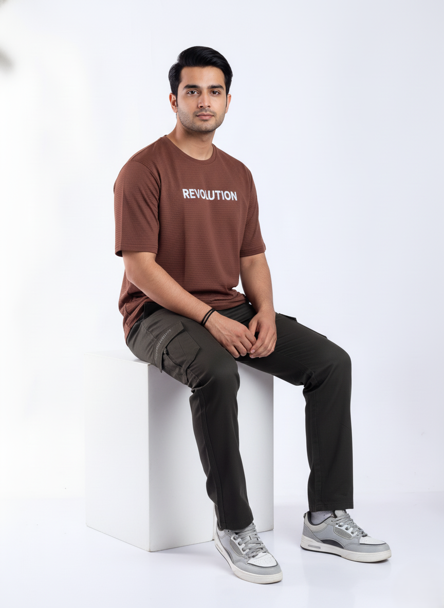 Relaxed fit stretch cargo