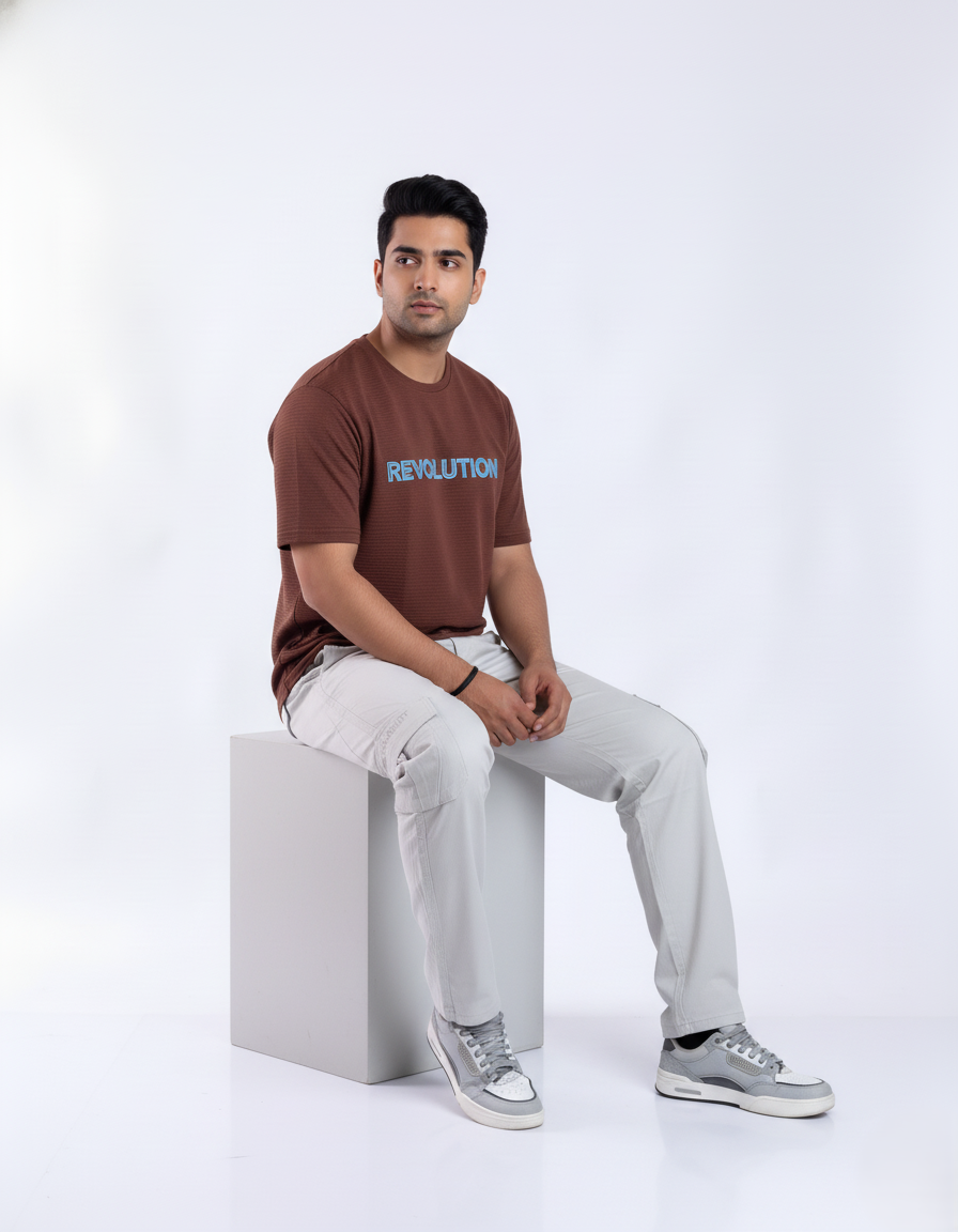 Relaxed fit stretch cargo