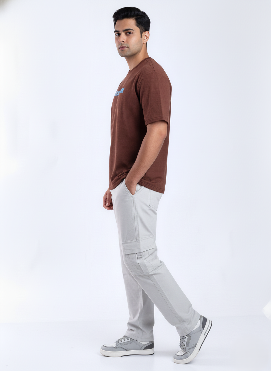 Relaxed fit stretch cargo
