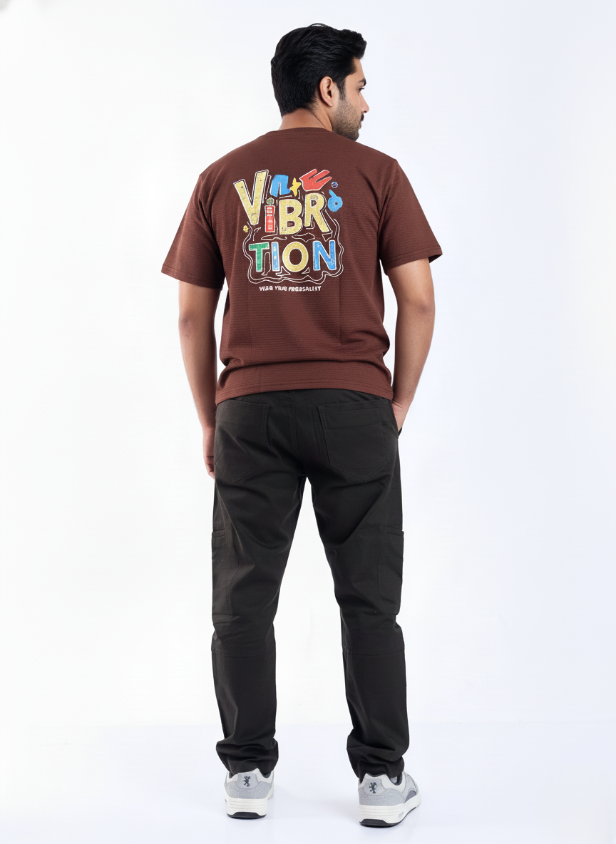 slim fit cotton stripes cargo