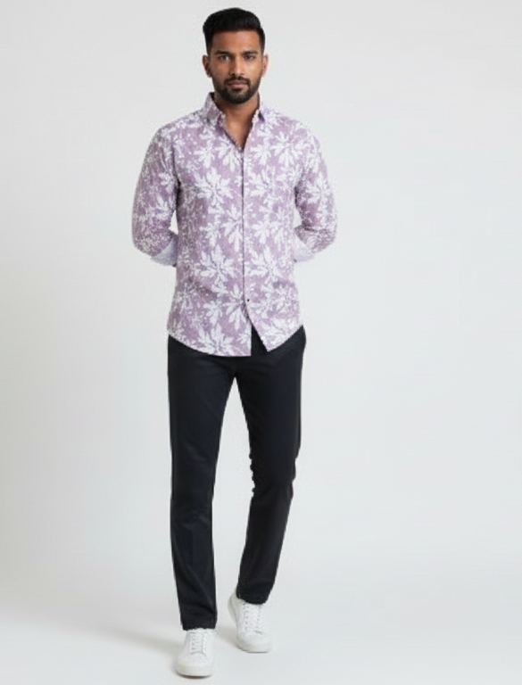 Flower print shirt