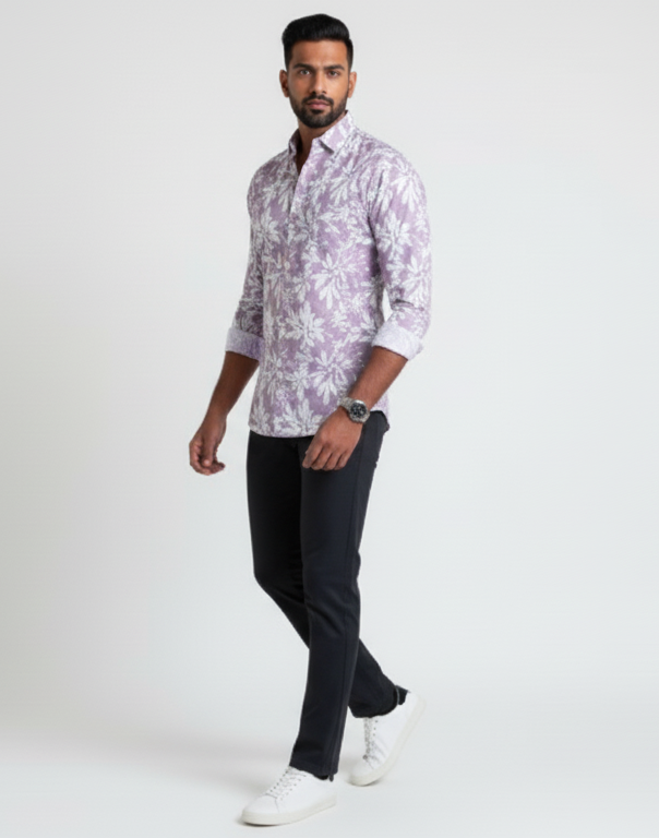Flower print shirt
