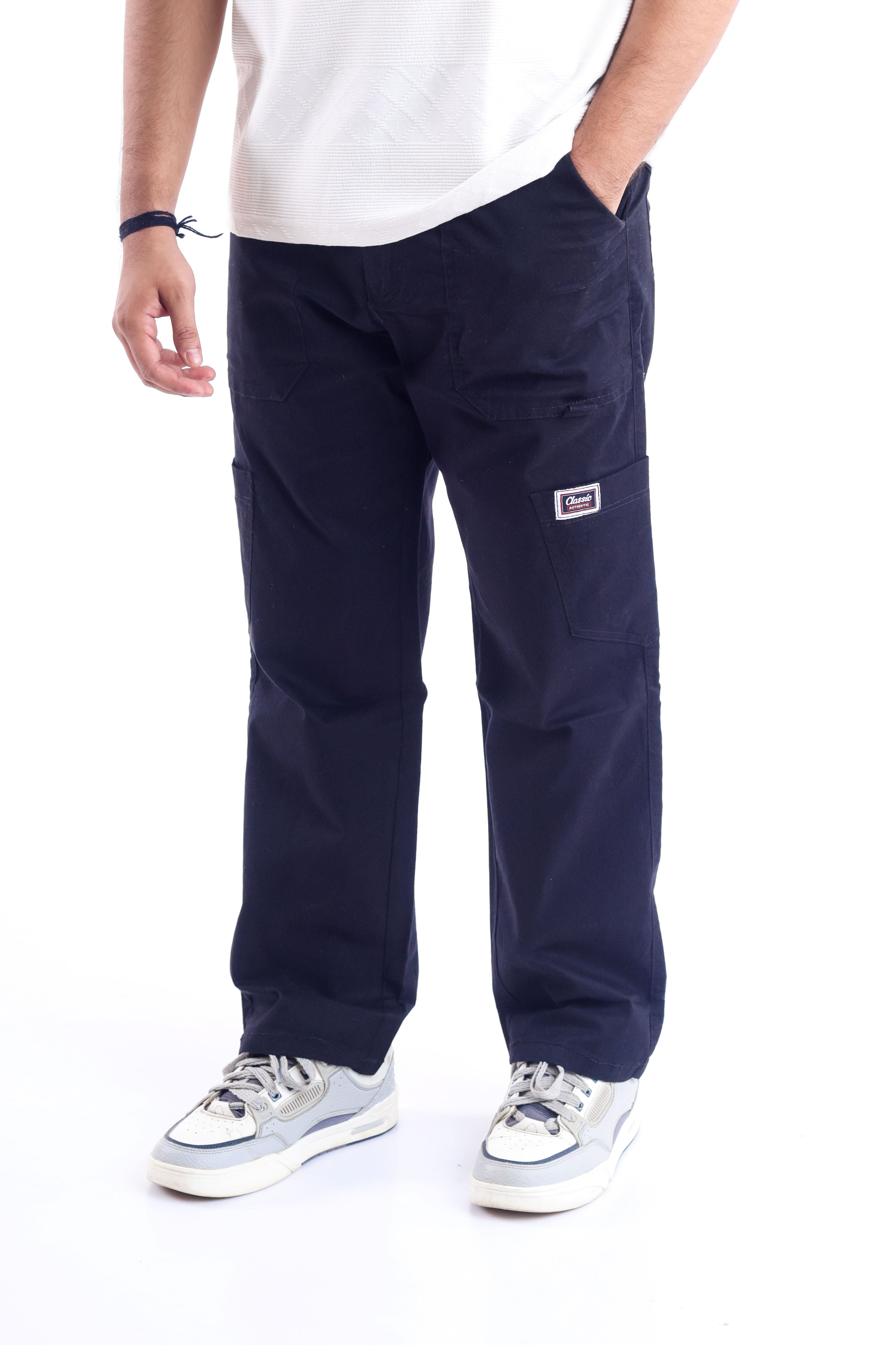 Twill baggy pants