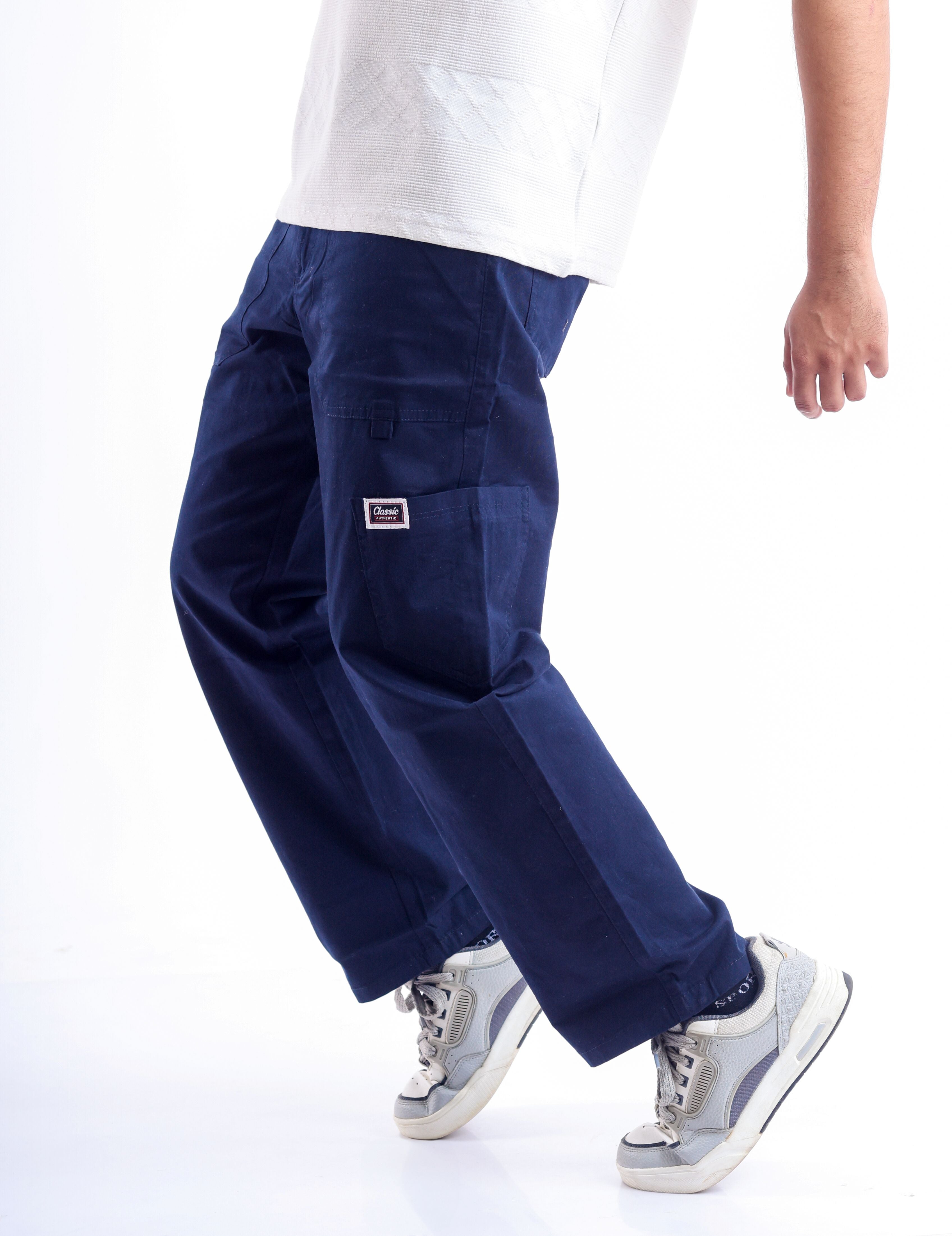 Twill baggy pants