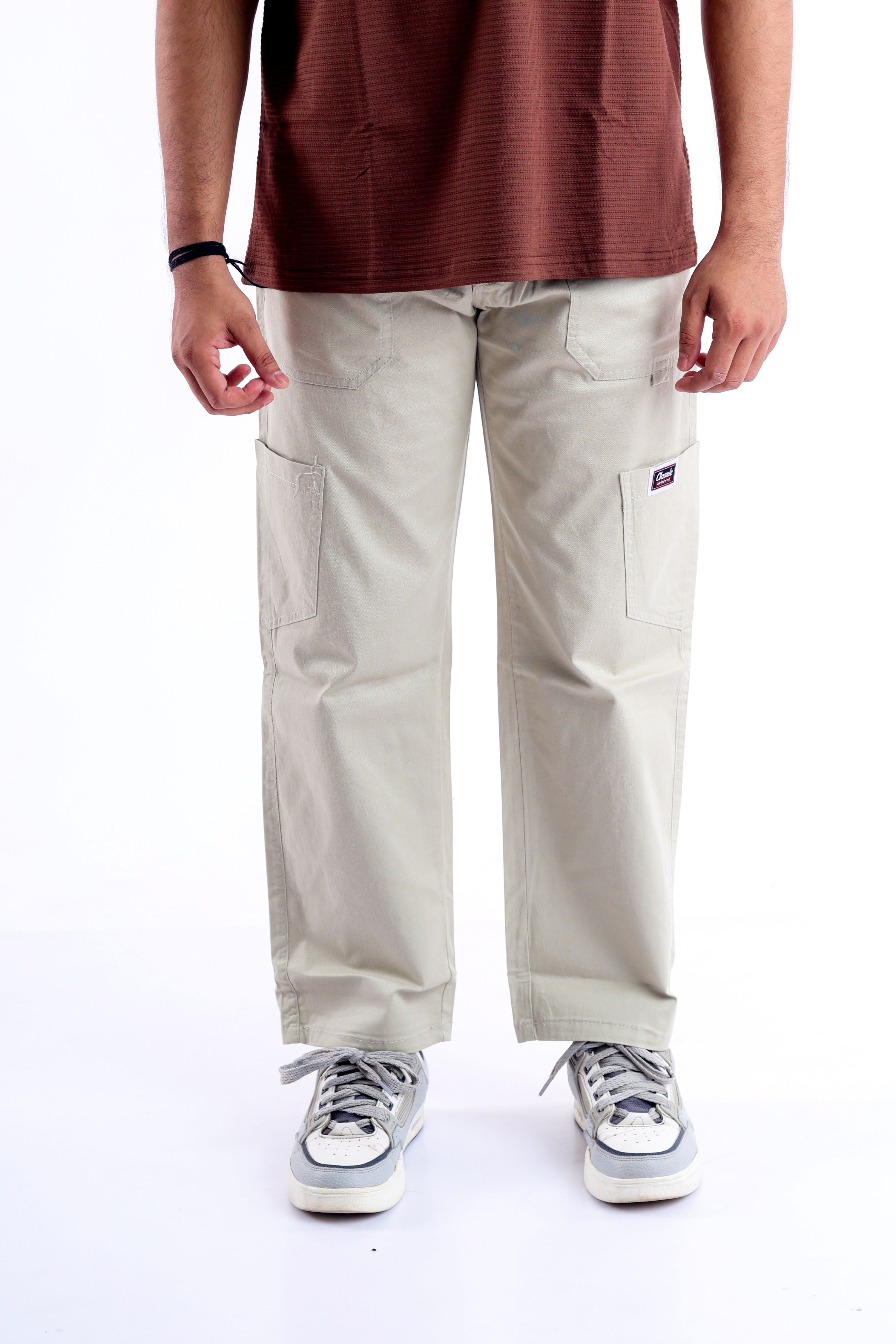 Twill baggy pants