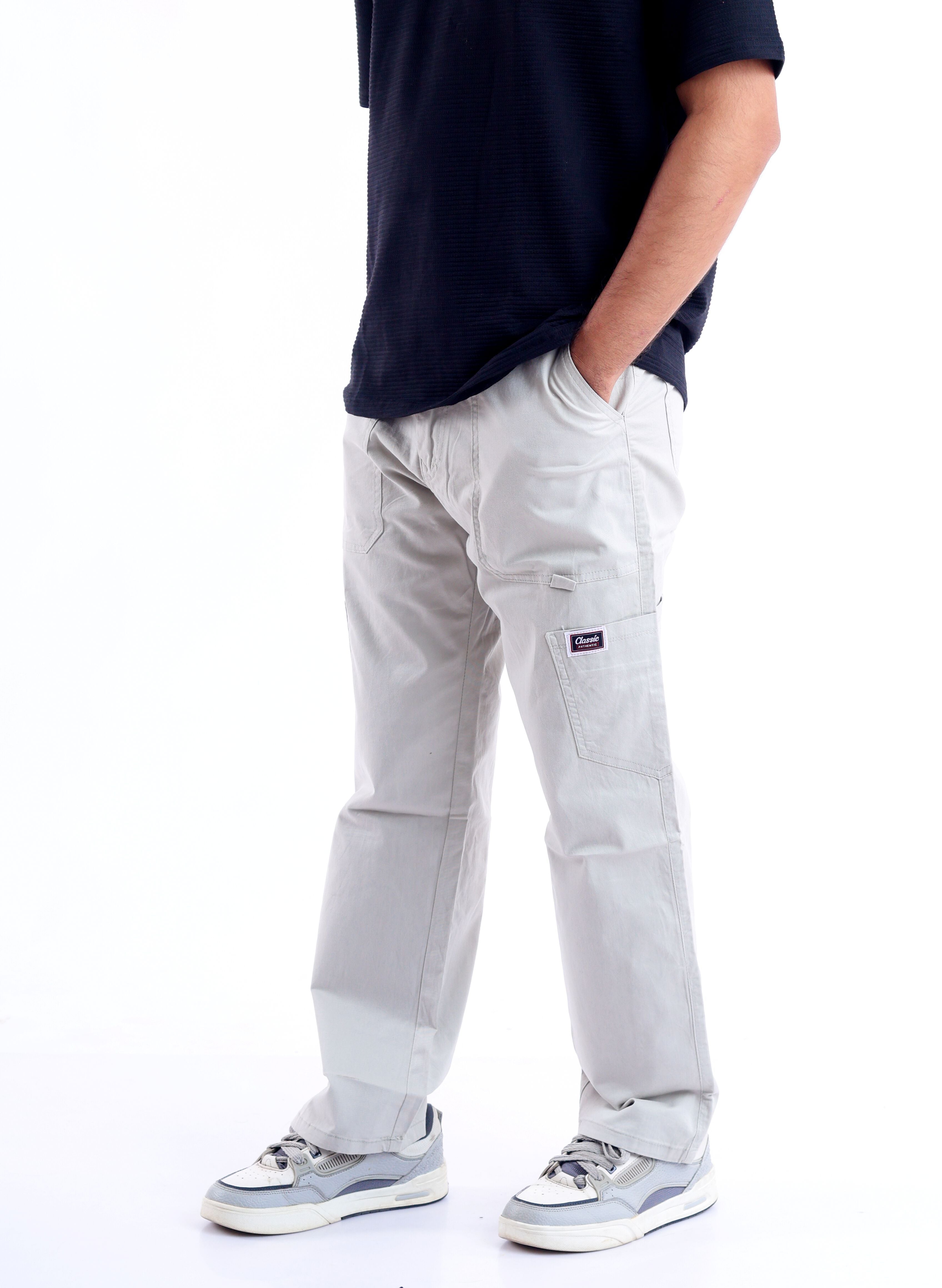 Twill baggy pants